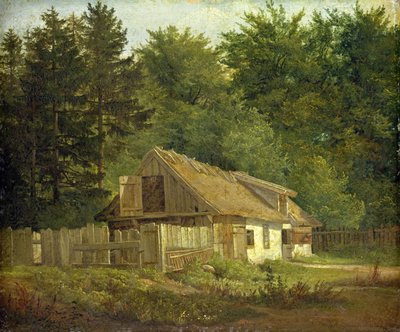 Une maison dans la forêt de Frederiksdal près de Copenhague, 1828 - Christian Ernst Bernhard Morgenstern