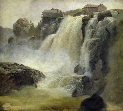 Haugfoss en Norvège, 1827 - Christian Ernst Bernhard Morgenstern