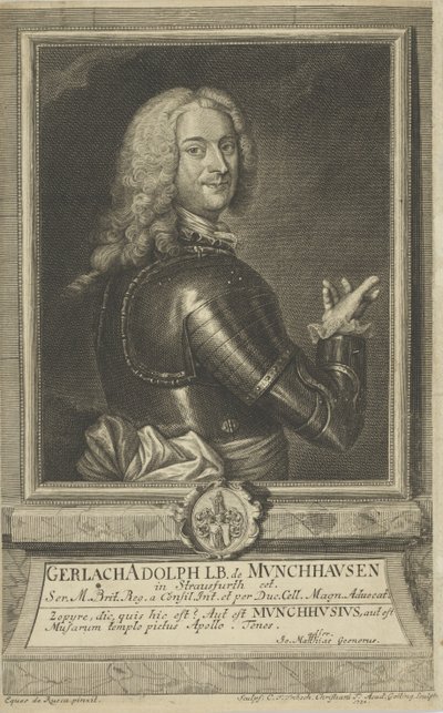 Portrait de Gerlach Adolph von Münchhausen 1688-1770, 1738 - Christian Friedrich Fritzsch