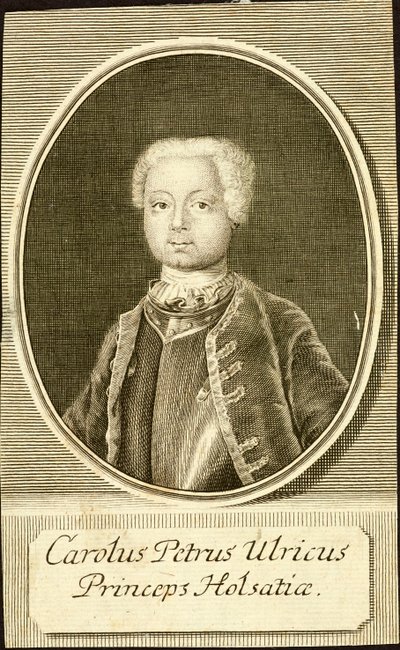 Portrait du duc Karl Peter Ulrich de Holstein-Gottorp 1728-1762, 1734 - Christian Friedrich Fritzsch