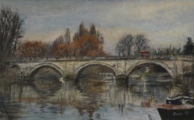 Automne éternel, feuilles rouges - Pont de Richmond - Christian Furr