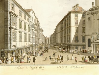 Vue de Kohlmarkt, 1786 - Christian Georg II Schutz or Schuz