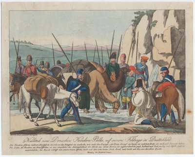 Cosaques du Don se reposant en Allemagne, vers 1814 - Christian Gottfried Heinrich Geissler