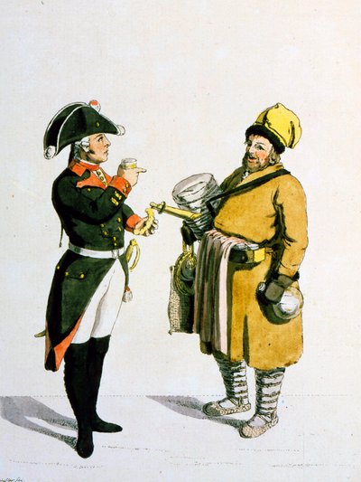 Vendeur de sbiten, 1799 - Christian Gottfried Heinrich Geissler
