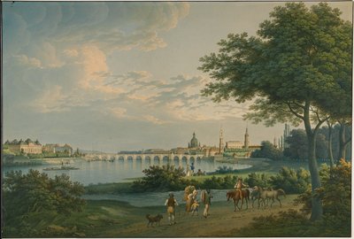 Vue de Dresde, 1810 - Christian Gottlieb Hammer