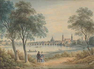 Vue de Dresde depuis l
