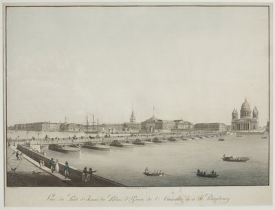 Vue du pont Saint-Isaac à Saint-Pétersbourg - Christian Gottlob Hammer