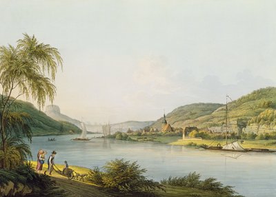 Vue de la partie sud de Schandau sur l
