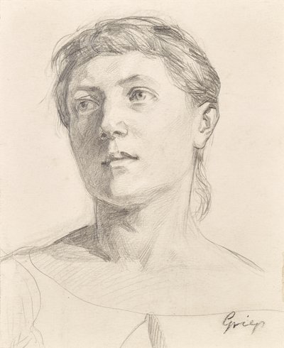 Portrait de fille - Christian Griepenkerl