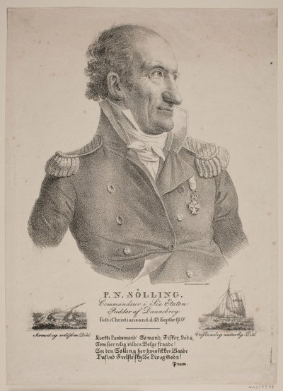 Portrait du commandant Sølling - Christian Hornemann