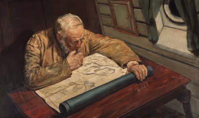 Dans la maison des cartes - Christian Krohg