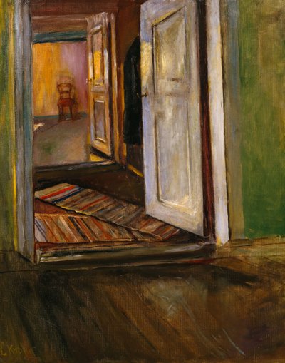 Intérieur avec tapis de chiffon (peinture) - Christian Krohg