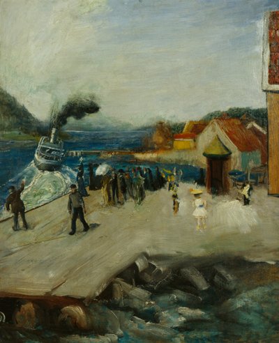 Quai Lehmann à Drøbak - Christian Krohg