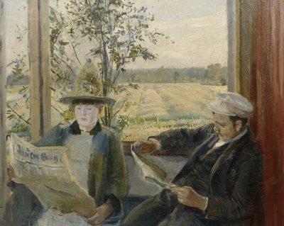 Oda Krohg lisant Verdens Gang - Christian Krohg