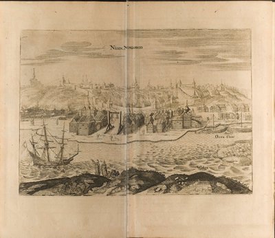 Nijni Novgorod Illustration de Voyages au Grand-Duc de Moscovie et au Roi de Perse - Christian Lorenzen Rothgiesser