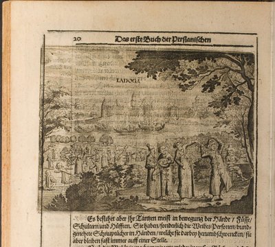 La forteresse de Staraya Ladoga Illustration de Voyages au Grand-Duc de Moscovie et au Roi - Christian Lorenzen Rothgiesser