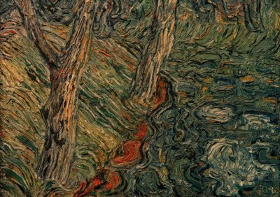 Arbres au bord de la rivière - Christian Rohlfs