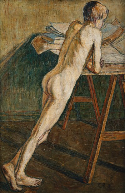 Garçon Nu Debout - Christian Rohlfs