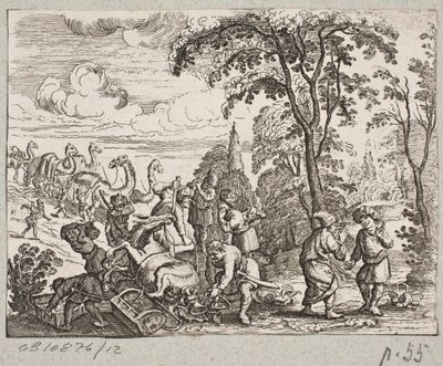 Illustration pour Adam Olearius, "Persianischer Rosenthal von einem Sinnreichen Poeten Schich Saadi [...]", Schleswig 1660 - Christian Rothgiesser
