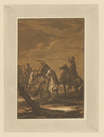 Rencontre de cavaliers (Ruiters, chevaux et batailles) - Christian Rugendas