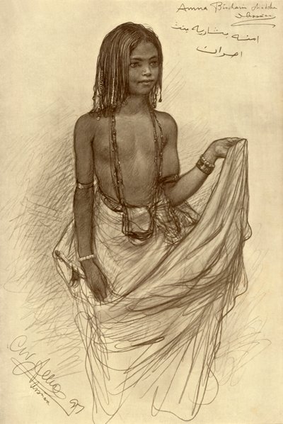 Fille Bishari, Assouan, Égypte - Christian Wilhelm Allers