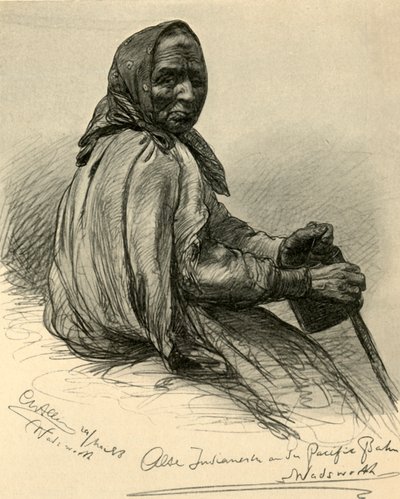 Femme amérindienne âgée, Wadsworth, Nevada, USA, 1898 - Christian Wilhelm Allers