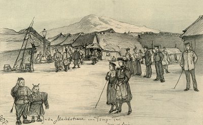 Place du marché, Tsingtao, Chine - Christian Wilhelm Allers