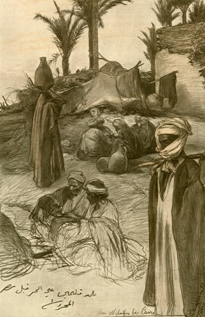Sur les rives du Nil au Caire - Christian Wilhelm Allers