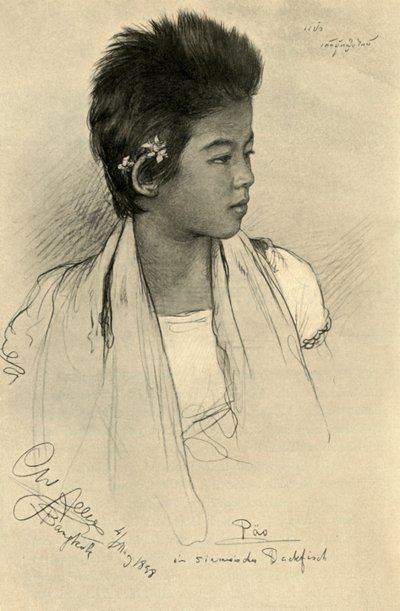 Päo - adolescente, Bangkok, 1898 - Christian Wilhelm Allers