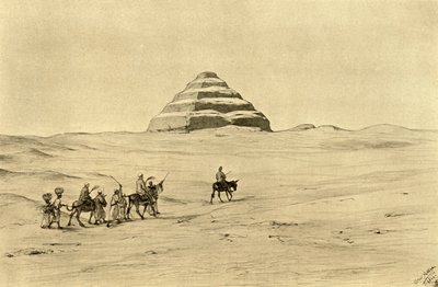 Pyramide de Djéser à Saqqarah, près du Caire, Égypte, 1898 - Christian Wilhelm Allers