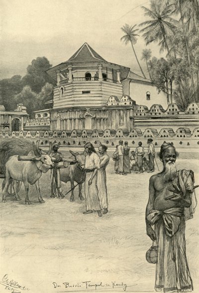 Le Temple de la Dent, Kandy, Ceylan - Christian Wilhelm Allers