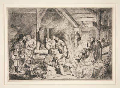 Adoration des bergers - Christian Wilhelm Ernst Dietrich