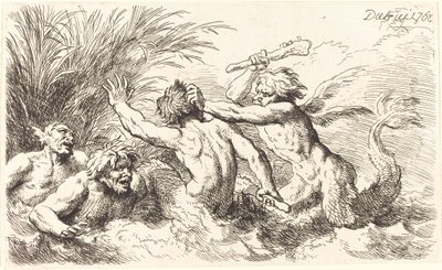 Tritons combattants - Christian Wilhelm Ernst Dietrich