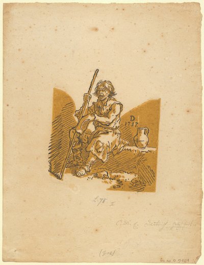 Mendiant aveugle - Christian Wilhelm Ernst Dietrich
