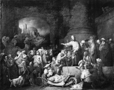 Christ guérissant les malades, 1742 - Christian Wilhelm Ernst Dietrich