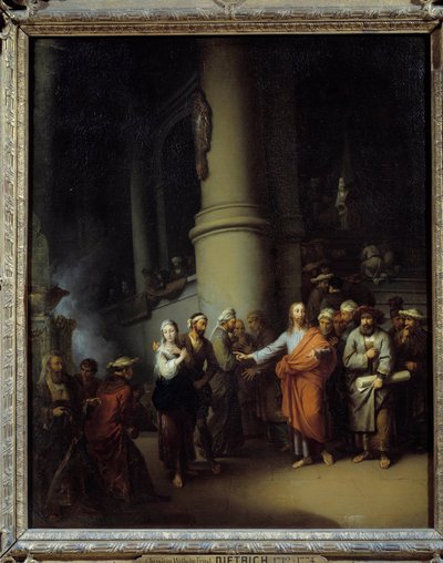 Christ et la femme adultère - Christian Wilhelm Ernst Dietrich