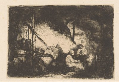 Trois figures à table - Christian Wilhelm Ernst Dietrich