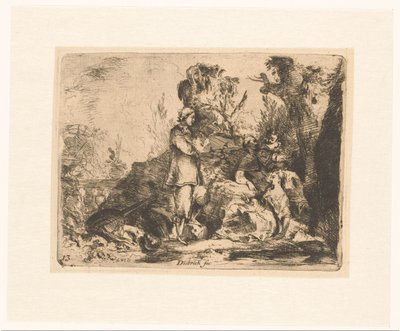 Une joyeuse compagnie dans un jardin luxuriant - Christian Wilhelm Ernst Dietrich