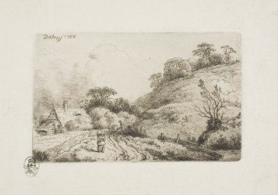 Le Champ de blé (Manière de Rembrandt) - Christian Wilhelm Ernst Dietrich