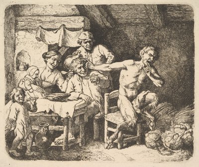 Le Satyre et le Paysan, 1764 - Christian Wilhelm Ernst Dietrich