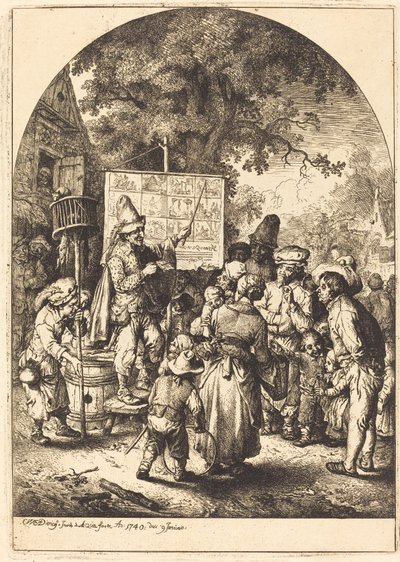 Le chanteur à la foire de campagne - Christian Wilhelm Ernst Dietrich