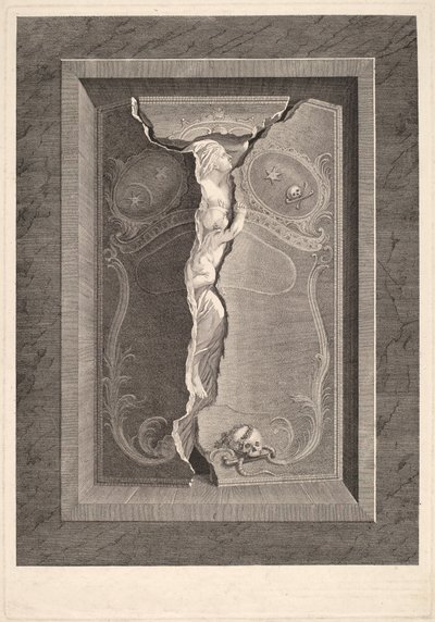 Le Tombeau de Madame Langhans - Christian von Mechel and Bartholomäus Hübner, after Johannes August Nahl, the Younger