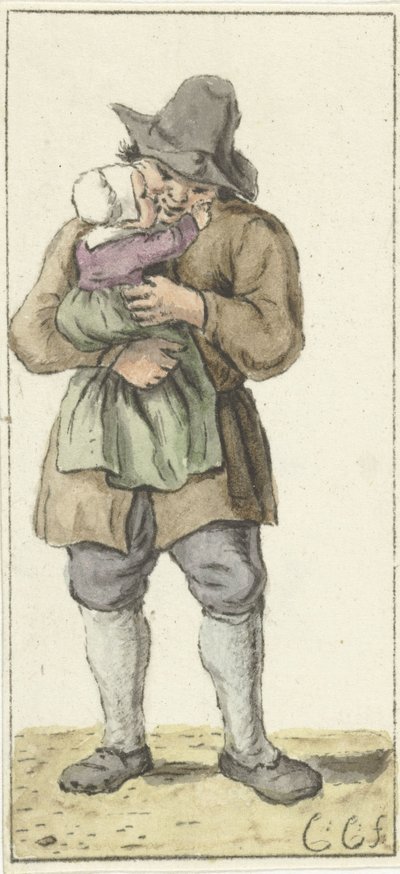 Père avec enfant - Christina Chalon