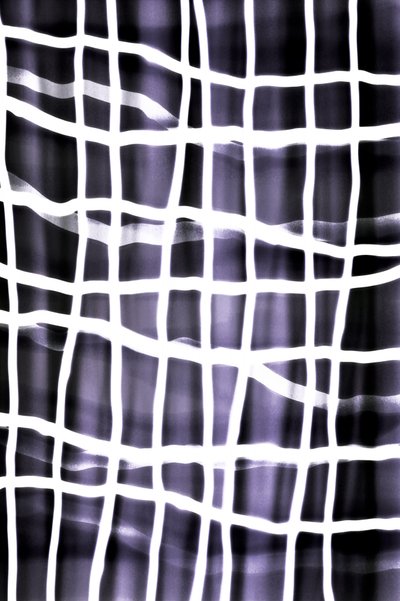 Grille abstraite indigo - Christina Sillen