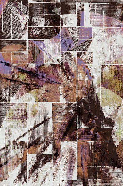 Abstrait texturé aux tons terreux - Christina Sillen