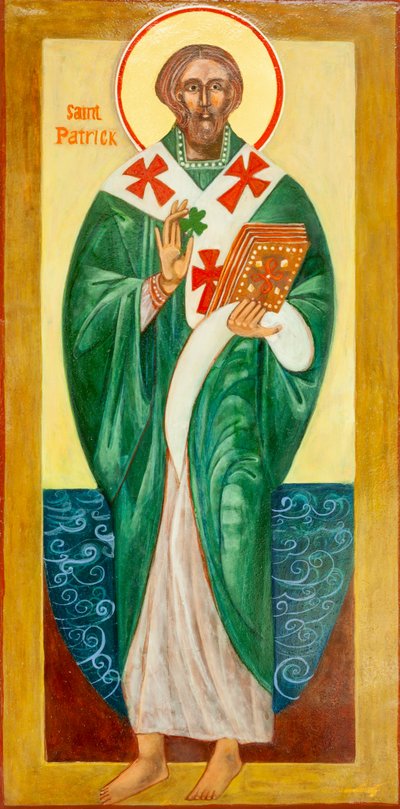 Icône de Saint Patrick, 2000 (tempera à l