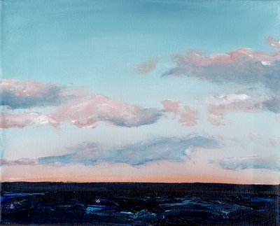 Horizon océanique aux couleurs pastel - Christine Lindstrom