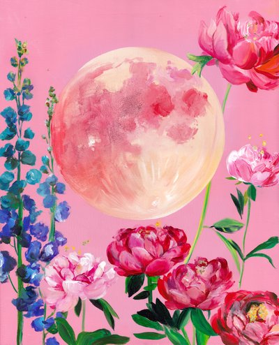 Pink Moon Garden - Christine Lindstrom