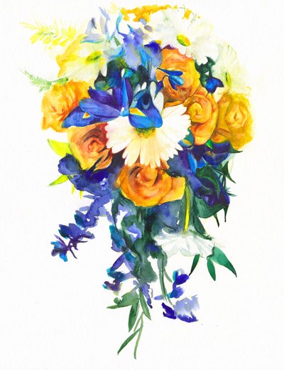 Cascade florale éclatante - Christine Lindstrom