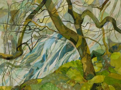 Honister Winter Tree, 2018 (collage de papier peint à l